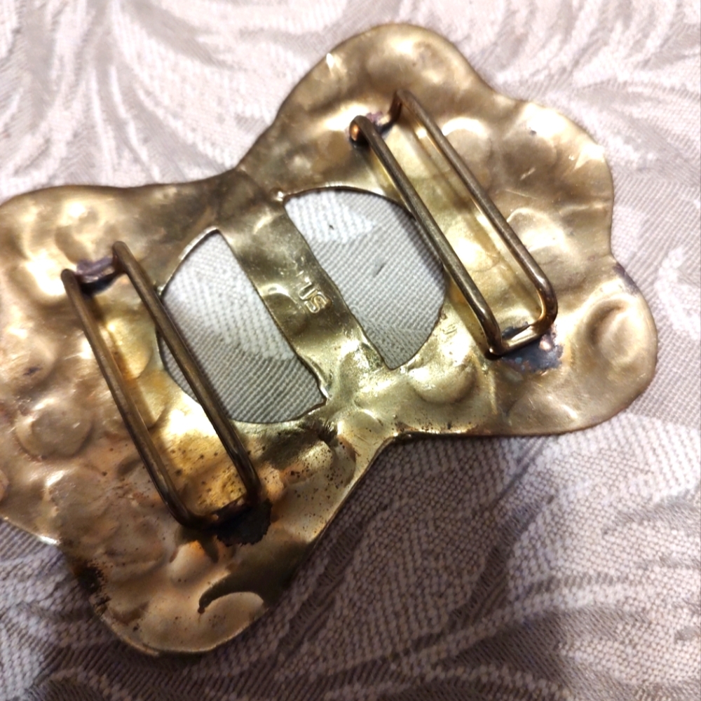 Unique Vintage Hand Crafted Solid Brass Hammered … - image 8